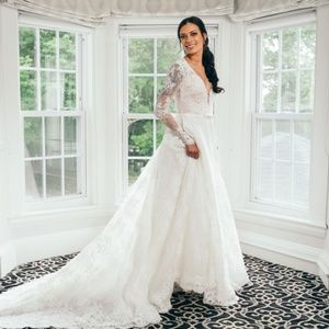 Klienfeld's Pnina Tornai: Love Collection Wedding Dress- Long sleeve- LIKE NEW!